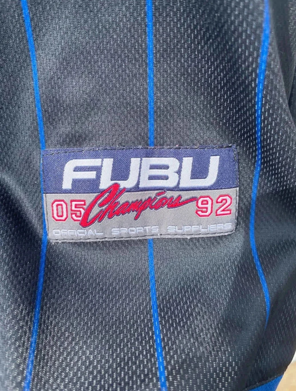 Fubu Baseball Harlem New York city vintage fully embroided jersey Mens M – photo 7